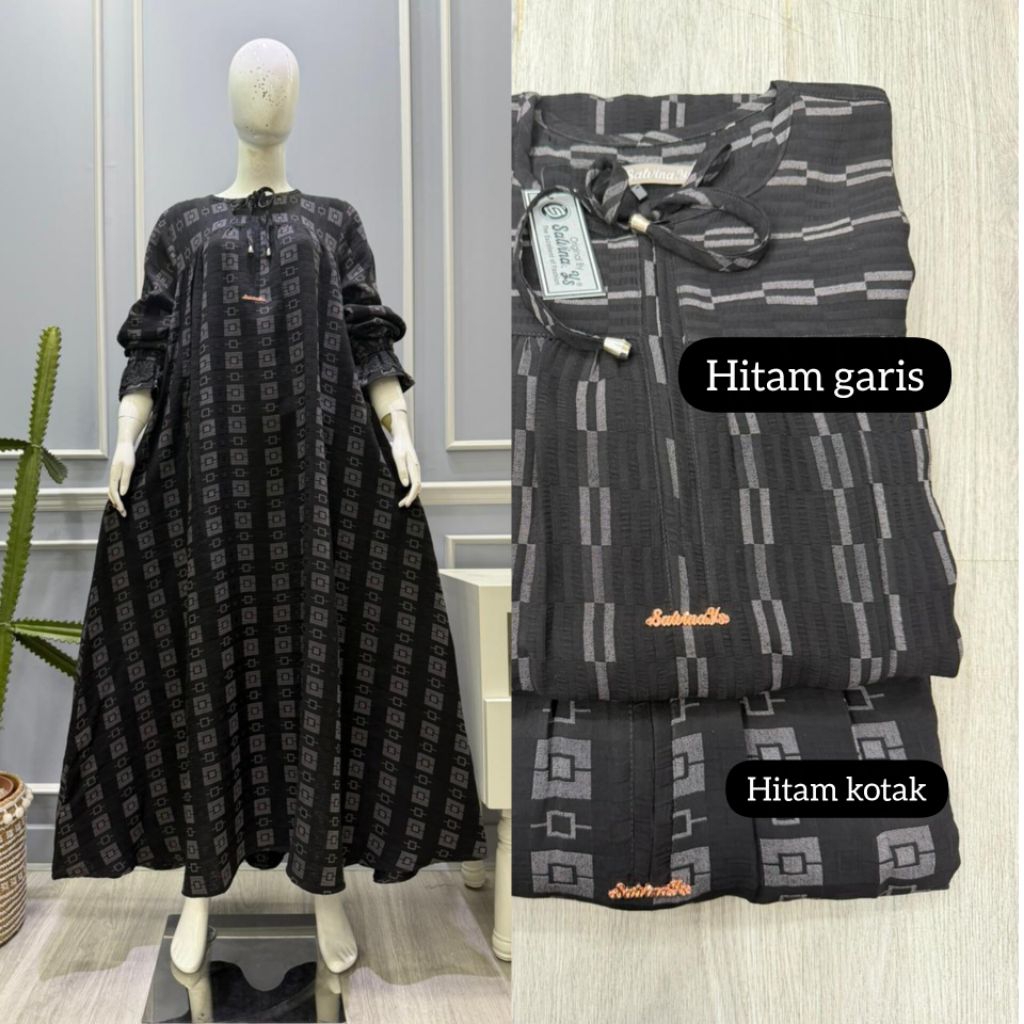 gamis salvina arabian jetblack JUMBO premium