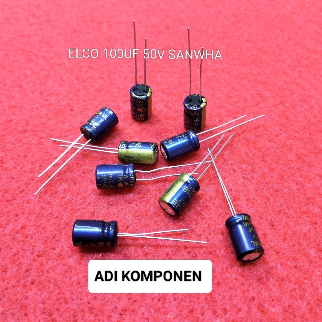 ELCO 100UF 50V 100UF 50V SANWHA