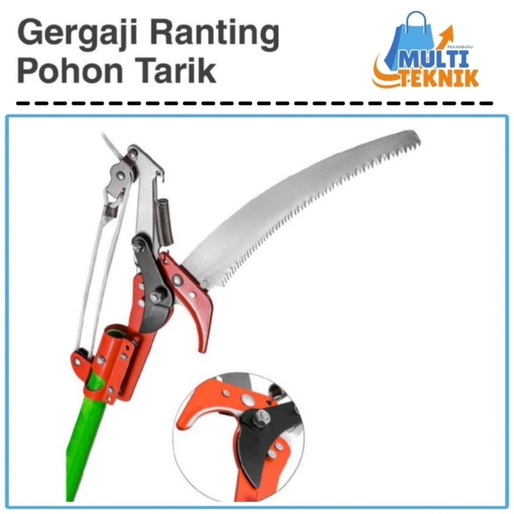 KOALA Gergaji Galah Alat Pemotong Ranting Dahan Kayu Pohon Tali Ikat