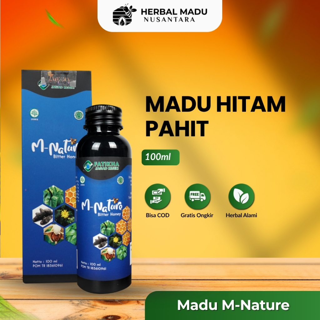 M-Nature Madu Hitam Pahit Kesehatan Madu Penderita Diabetes 100ml