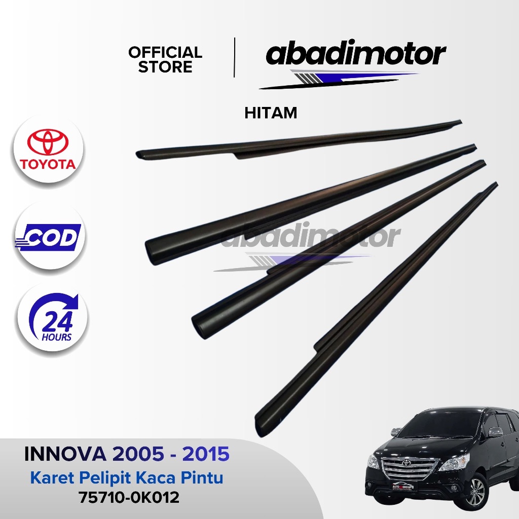 [COD] Karet Pelipit Kaca Luar Mobil INNOVA 2004 2005 2006 2007 2008 2009 2010 2011 2012 2013 2014 20