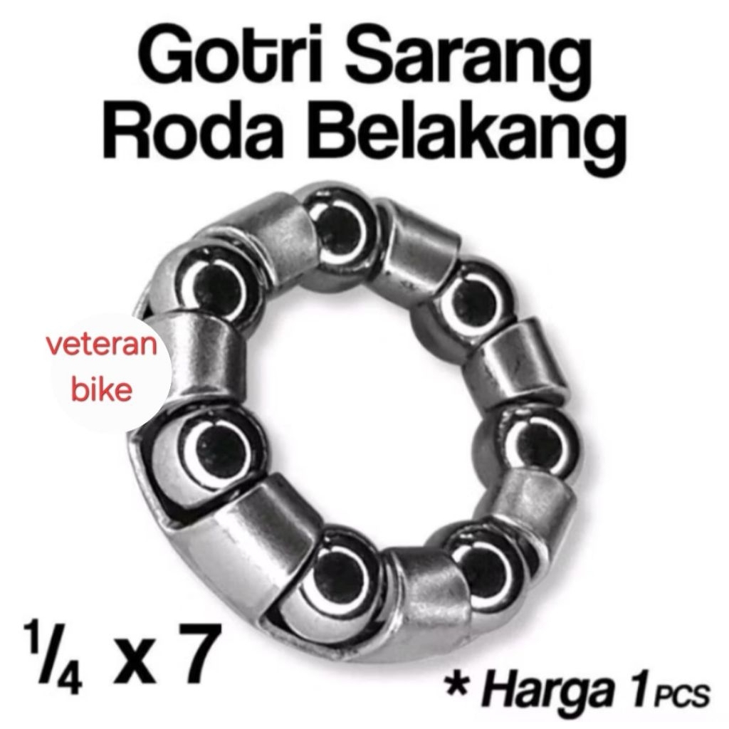 gotri 1/4×7 sarangan Gotri pelor Hub Belakang sepeda universal