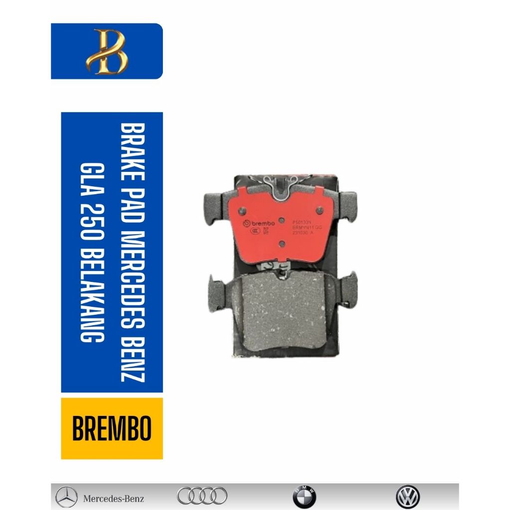 BRAKEPAD MERCEDES BENZ GLA 250 REAR BREMBO