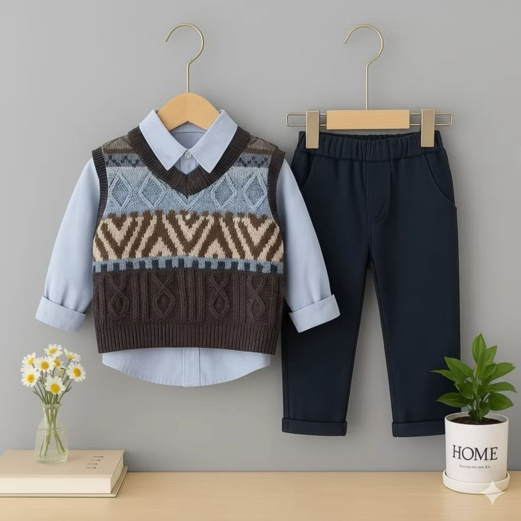 RAJUT ANAK SETELAN RAJUT ANAK LAKI LAKI DAN PEREMPUAN IMPORT BAJU DAN CELANA PANJANG 1-5 THN