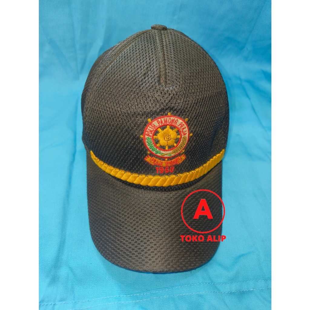 Topi Jaring POLPP List (Hitam) - Topi Jaring POLPP Gol II - Topi POLPP - Topi Pamong Praja