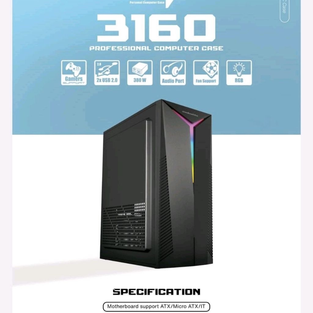 Simbadda Sim V Sim-V 3160 Casing PC Komputer CPU + Psu