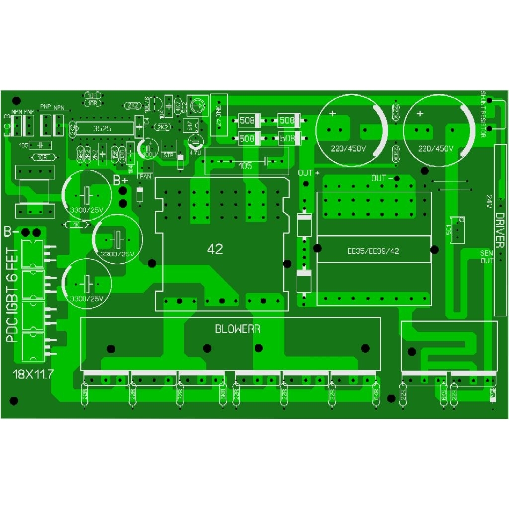PCB PDC 6 Fet IGBt