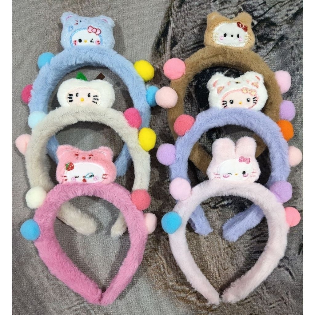LUSINAN Bando Kartun Bulu Tebal, Bando Sanrio Bulu, Bando Sanrio Corak Macan, Bando Sanrio Import