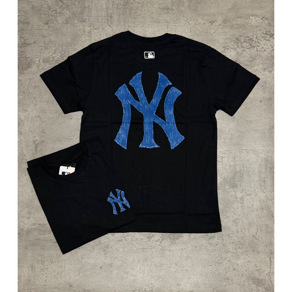 Kaos Branded MLB True Blue Emblem Premium//Baju Kaos MLB Blue Print//Kaos Branded Pria
