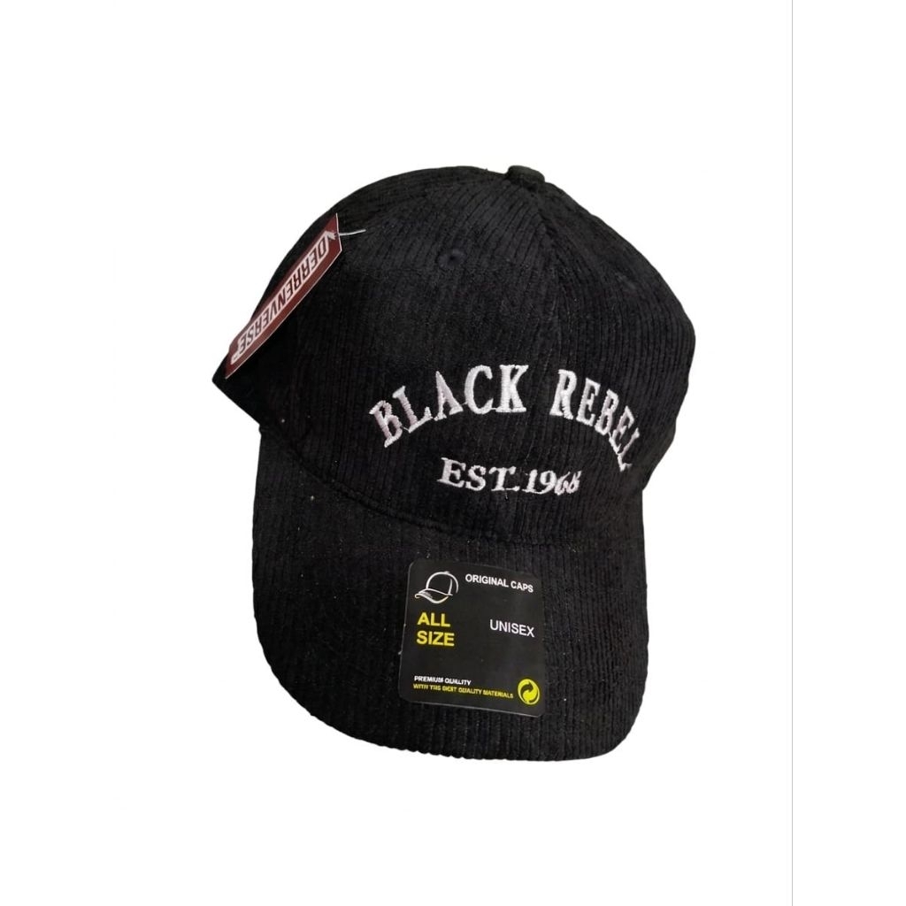 Topi Vibe Rebel – Vintage Corduroy Cap