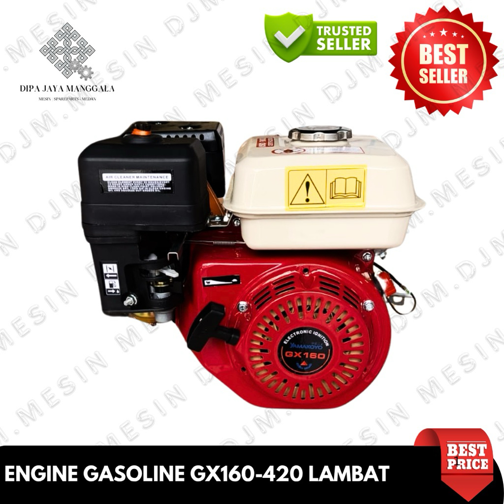 Engine Gasoline Putaran Lambat GX160 GX200 GX270 GX390 GX420 YAMAKOYO