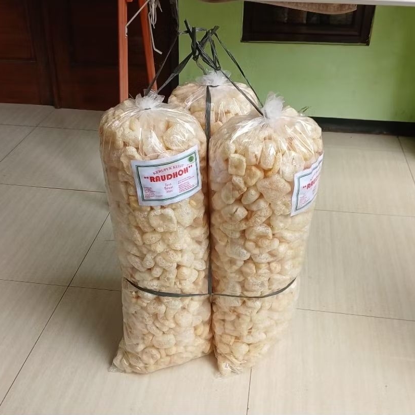 kerupuk kulit/rambak sapi 1 bal original