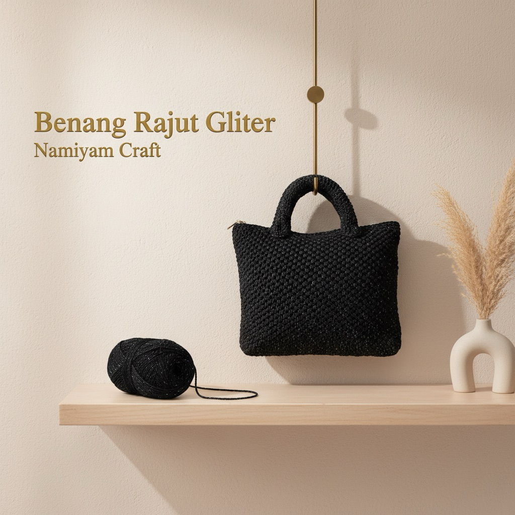 Benang Rajut Gliter / Benang Rajut Polyester