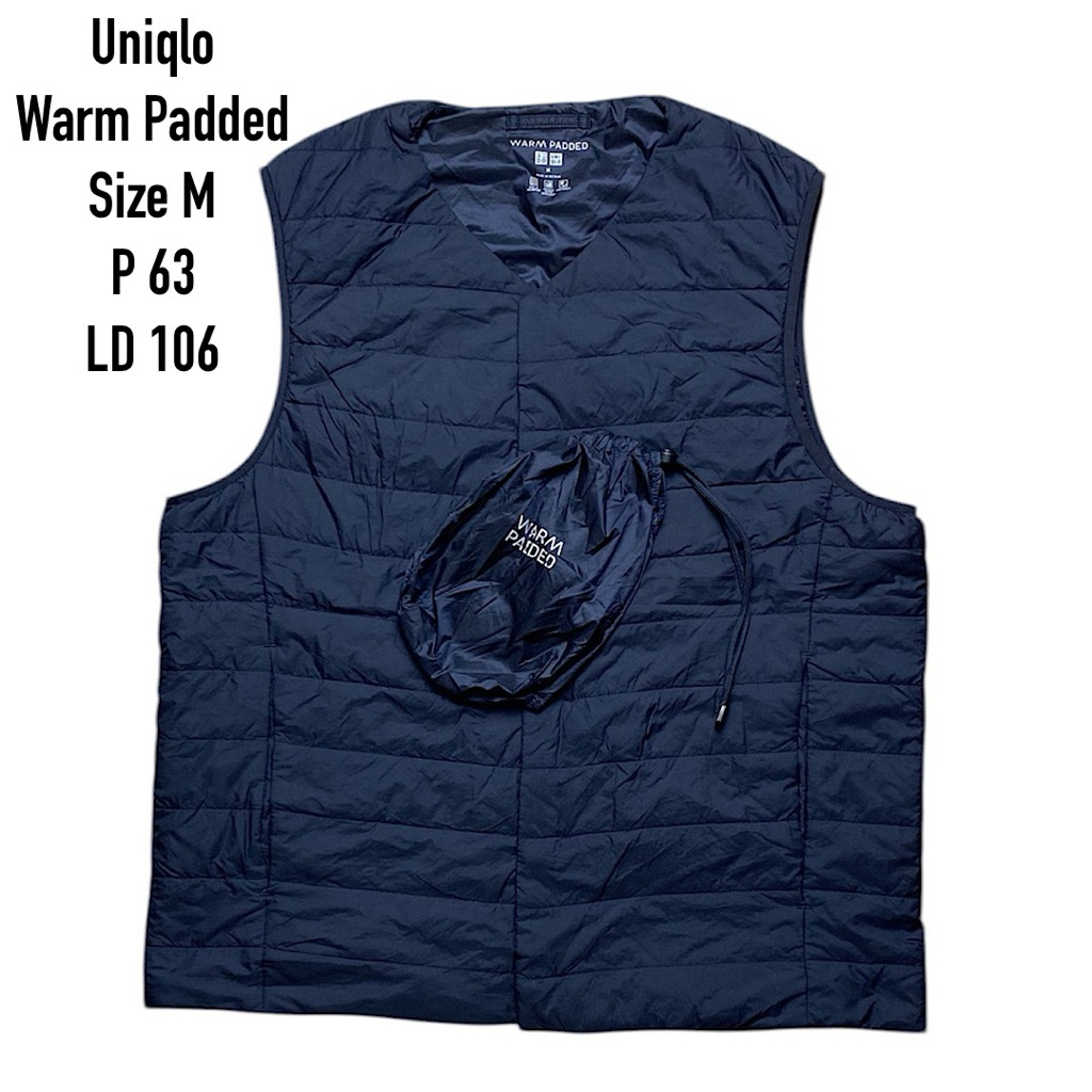 Uniqlo warm padded vest rompi second