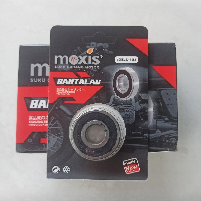 ISI 10 PCS MOXIS BEARING 6201 LAHER 6201-2RS