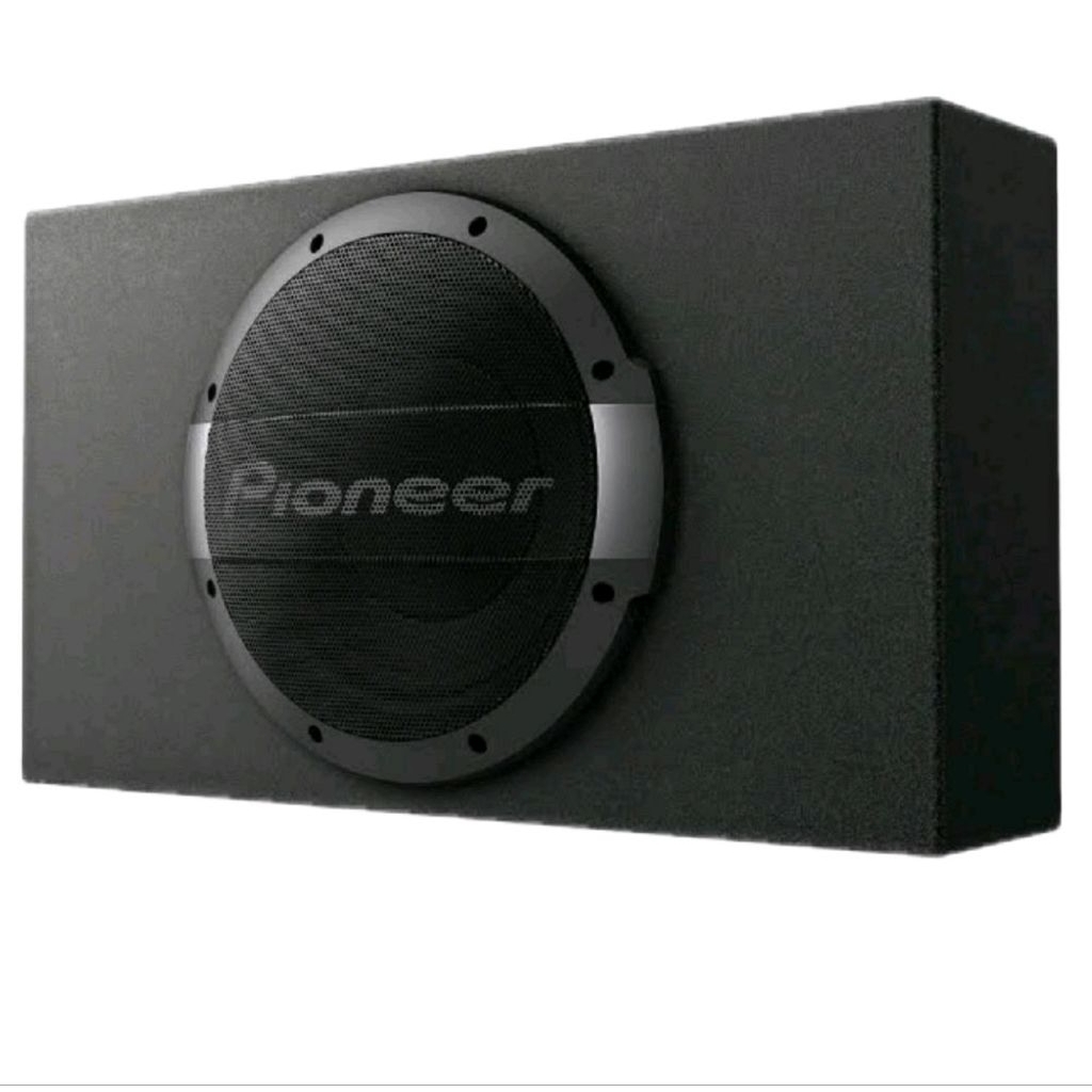 Pioneer TS-WX1010LA Subwoofer 10 Inch 1200W Amplifier Bawaan 600W Klas D Desain Tersegel Aktif Fleks