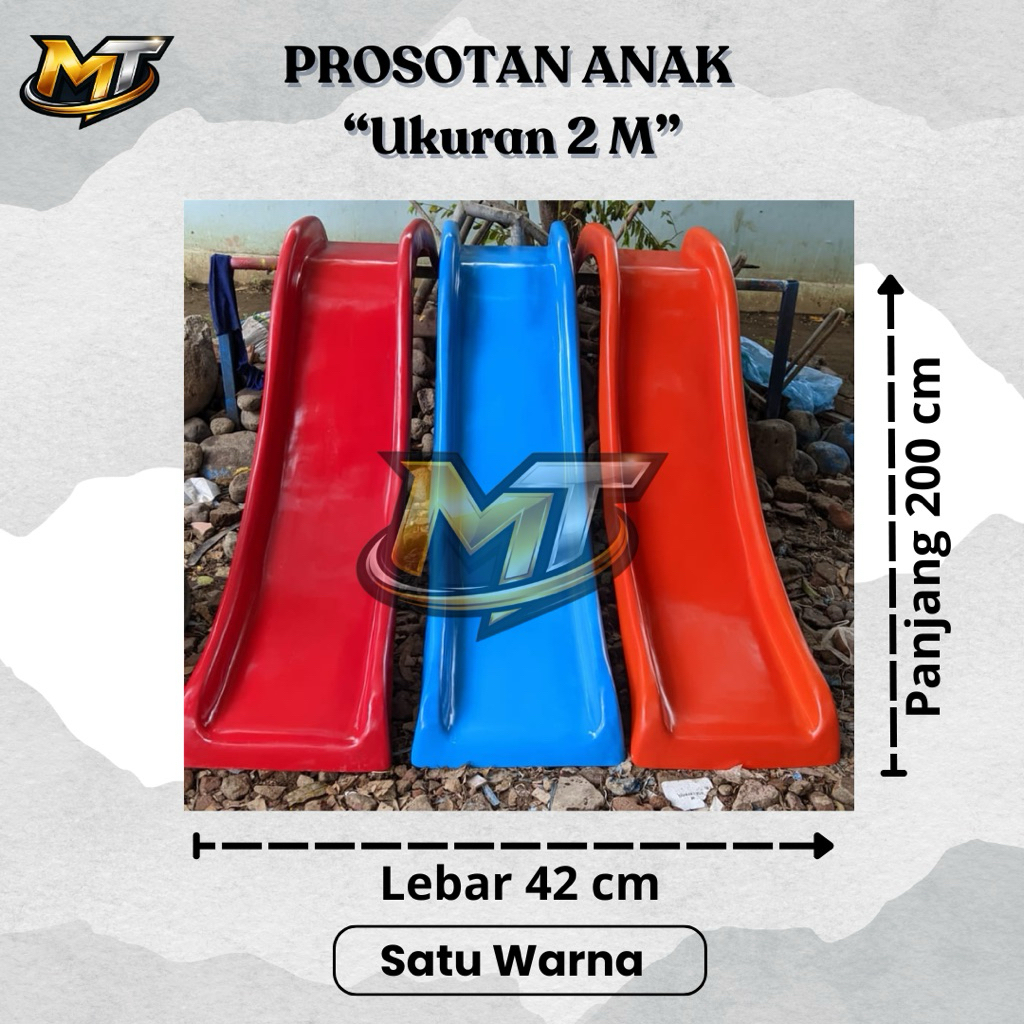 Prosotan Fiber 2 Meter Prosotan Fiber Anak Prosotan Playground Slide Anak Slide indoor Prosotan Fibe