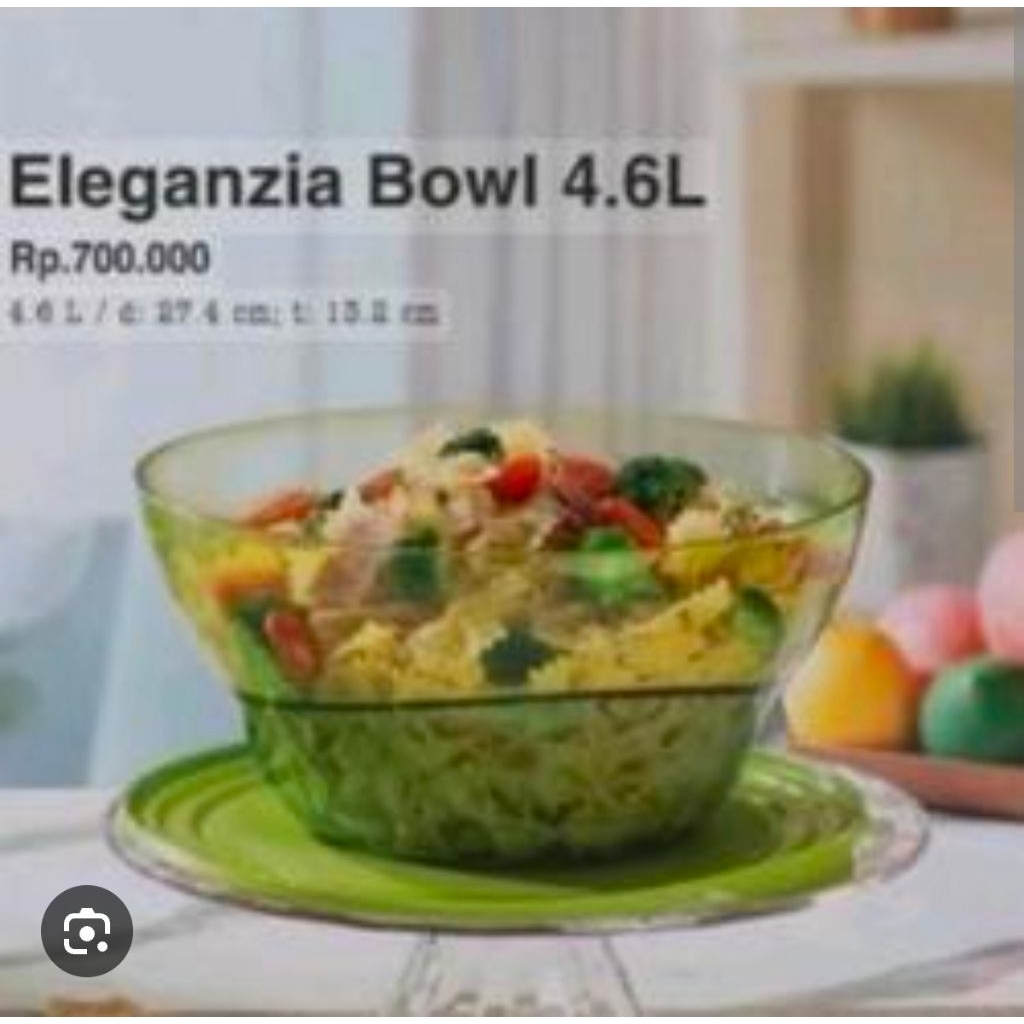 Eleganzia bowl 4.6L tupperware CUCI GUDANG Bowl