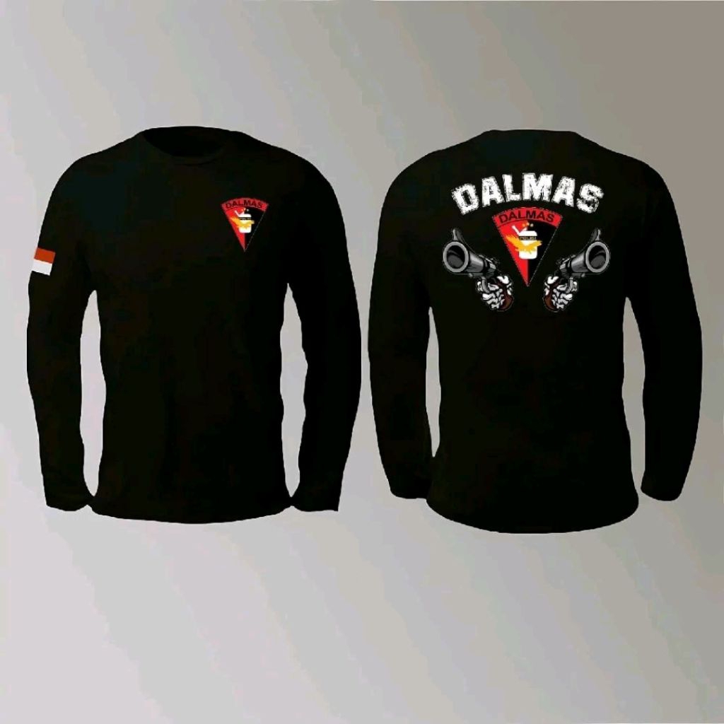 KAOS LENGAN PANJANG DALMAS MOTIF PISTOL DALMAS