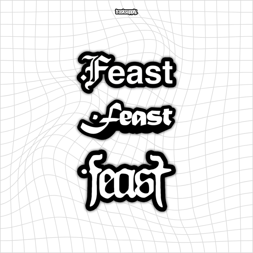 Sticker .Feast Feast - STICKER BAND INDONESIA