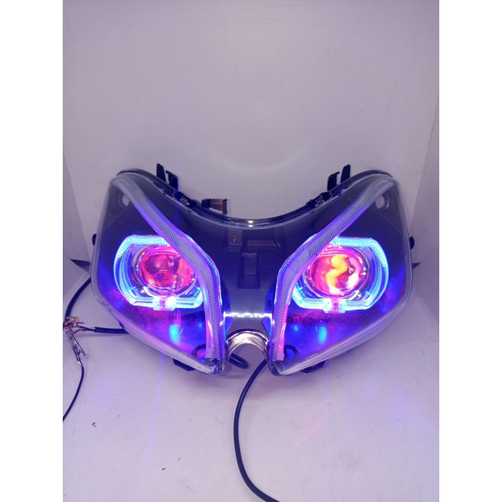 REFLEKTOR LAMPU DEPAN VARIO 110 KARBU ALA BILED PLUS ALIS RUNING