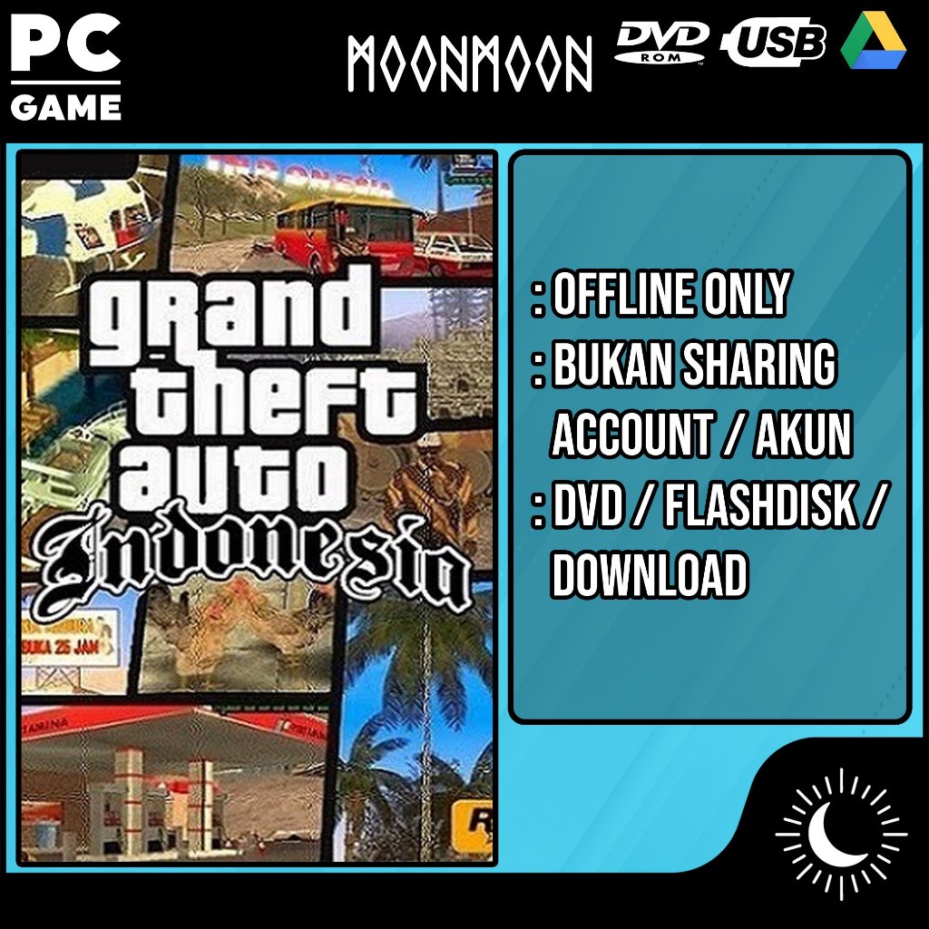 Grand Theft Auto Extreme Indonesia / GTA EI Game PC Laptop Termurah