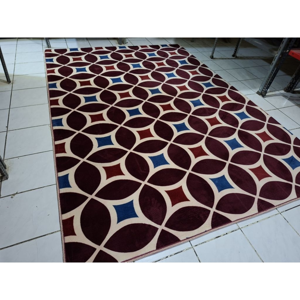 Karpet Super Jumbo Malaysia Ambal Lapis Busa Dragon Prime 190x270 cm Sangat Besar Anti Slip Tebal 18