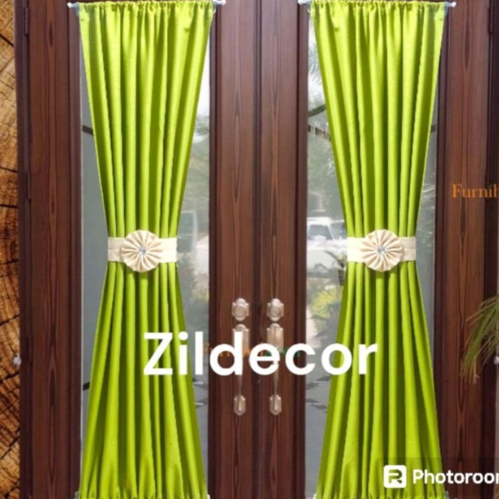 Gorden Kupu Kupu Jendela Pintu Kaca Kecil Lebar Bahan 60 Cm