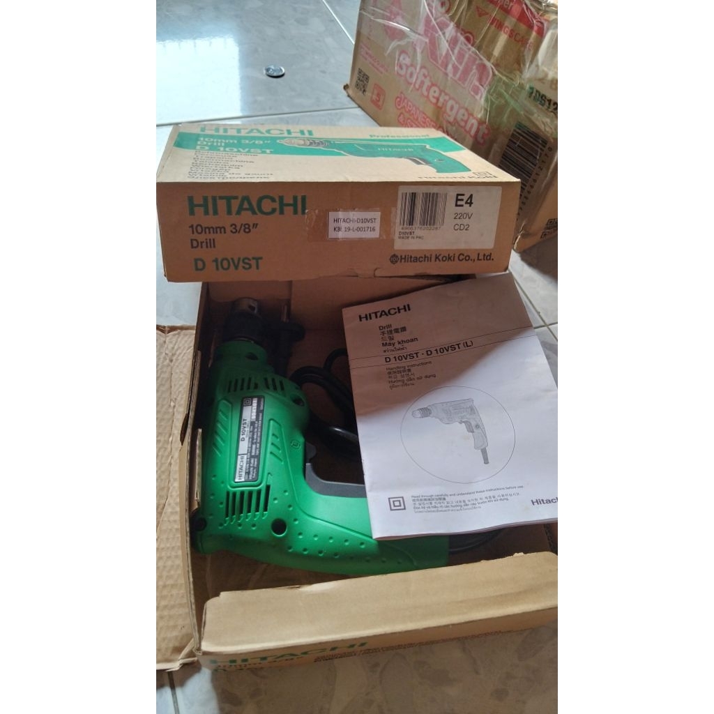HITACHI MESIN BOR TANGAN D10VST HITACHI KOKI