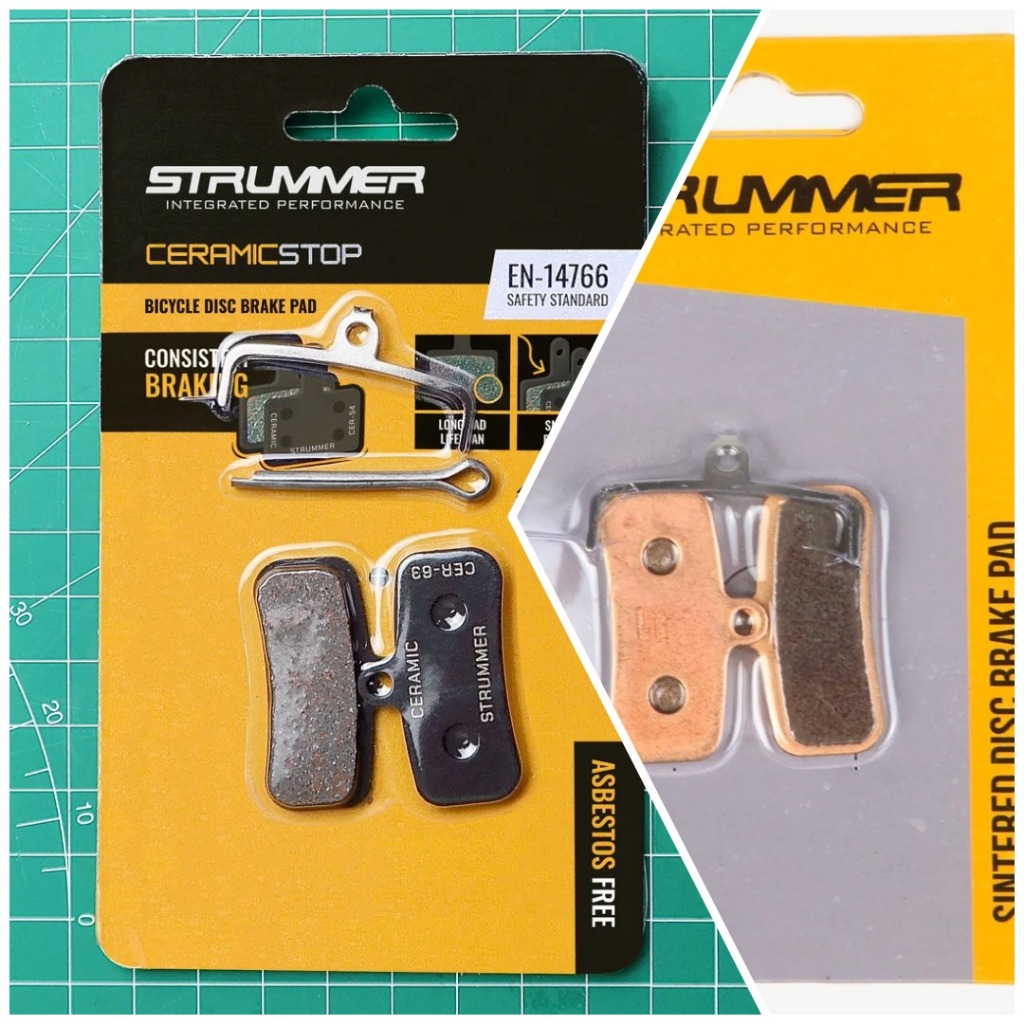BANTALAN REM CAKRAM STRUMMER SIN-63 / kampas rem discbrake sepeda / Strummer Ceramic Blend Disc Brak
