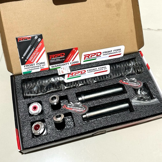 Lowering Kit RPD-Per Shockbreaker Depan RPD Adjustable Preload For Yamaha Xmax-Xmax Connected