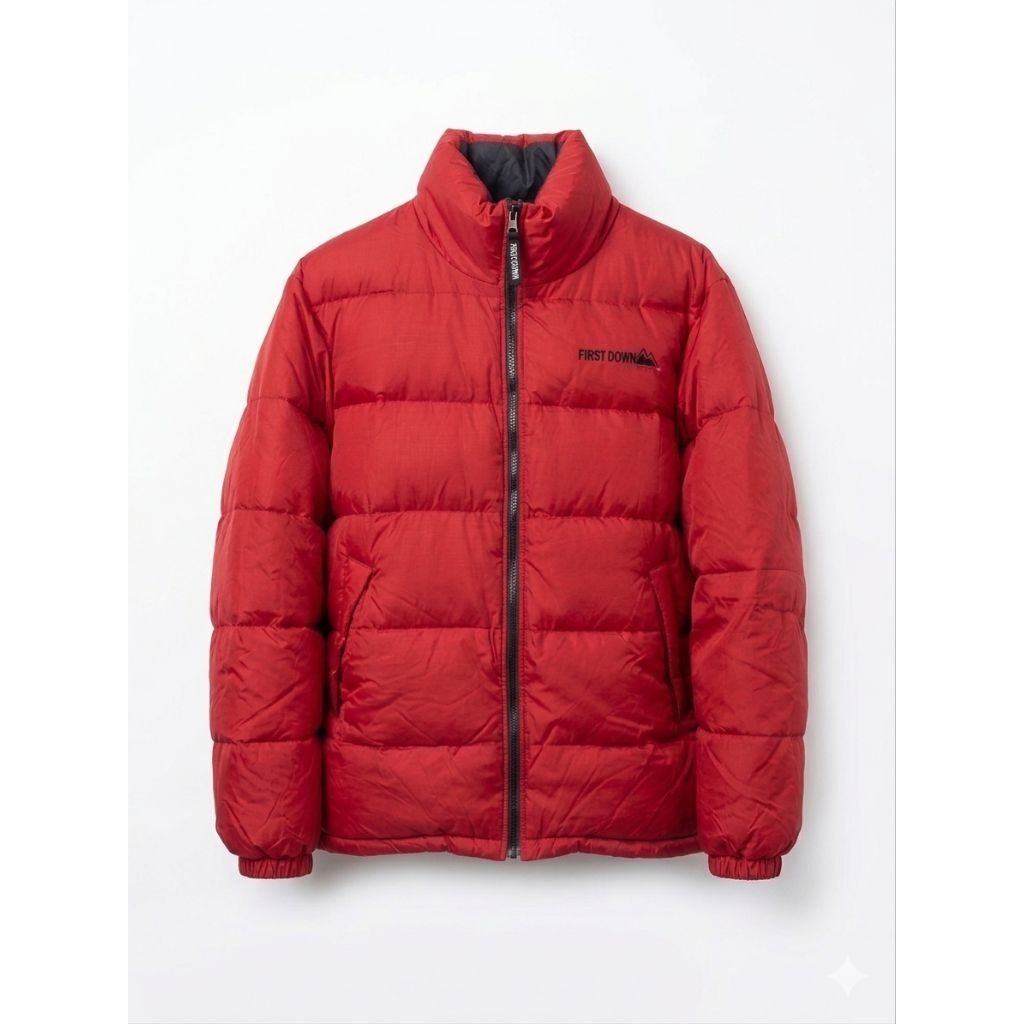 Puffer Jacket Reversible (merah&hitam) murah