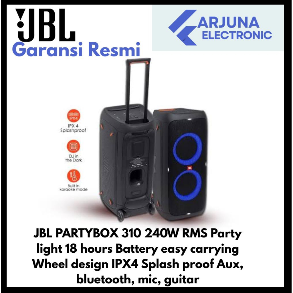 JBL PARTYBOX 310 BLUETOOTH SPEAKER KARAOKE IMS WARANTY