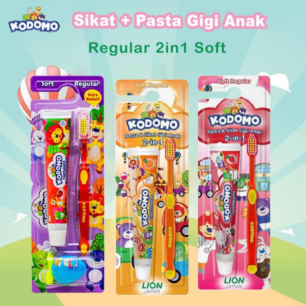 Kodomo set - kodomo pasta gigi + sikat gigi untuk anak anak [BACA DESKRIPSI]