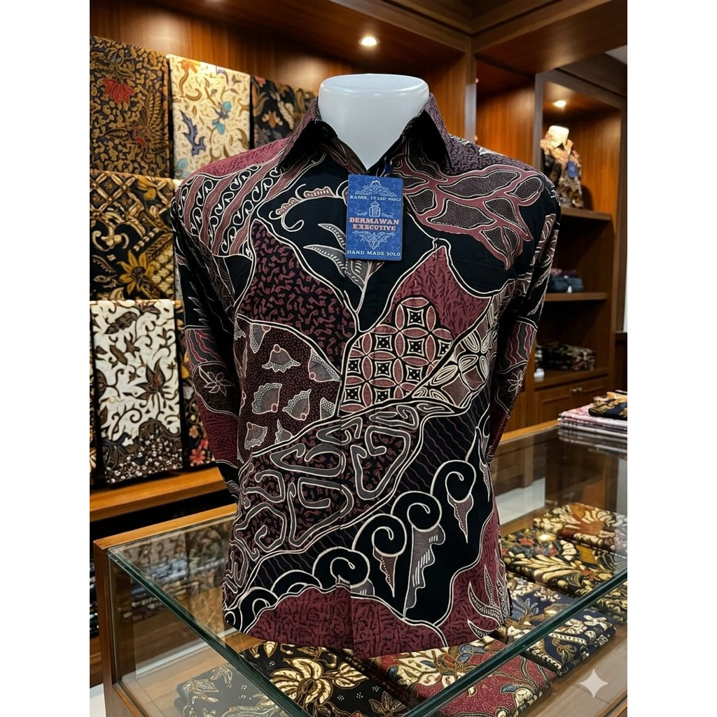 Kemeja Batik Bahan Dobby Premium