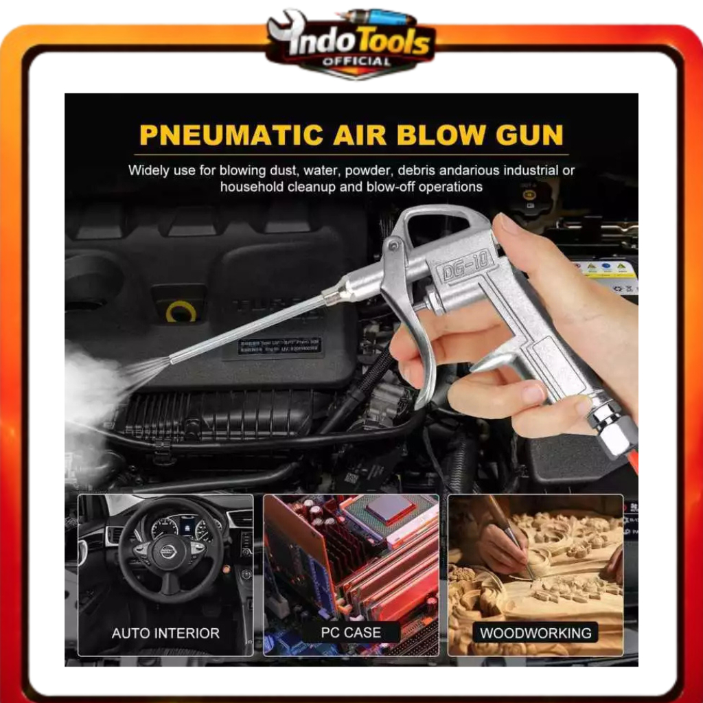 Air Duster Kompresor Kepala Semprotan Kompresor Angin Air Blow Gun Kompresor Spray Gun Angin Debu Ko