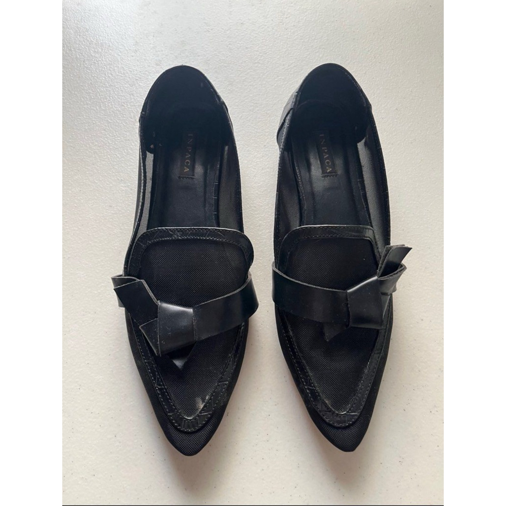 flat shoes hitam inpaca preloved