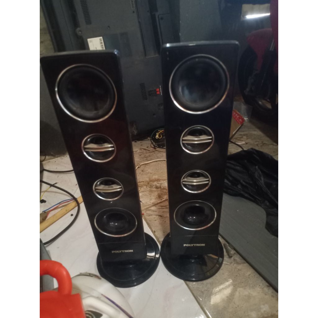 speaker tower bekas tv polytron