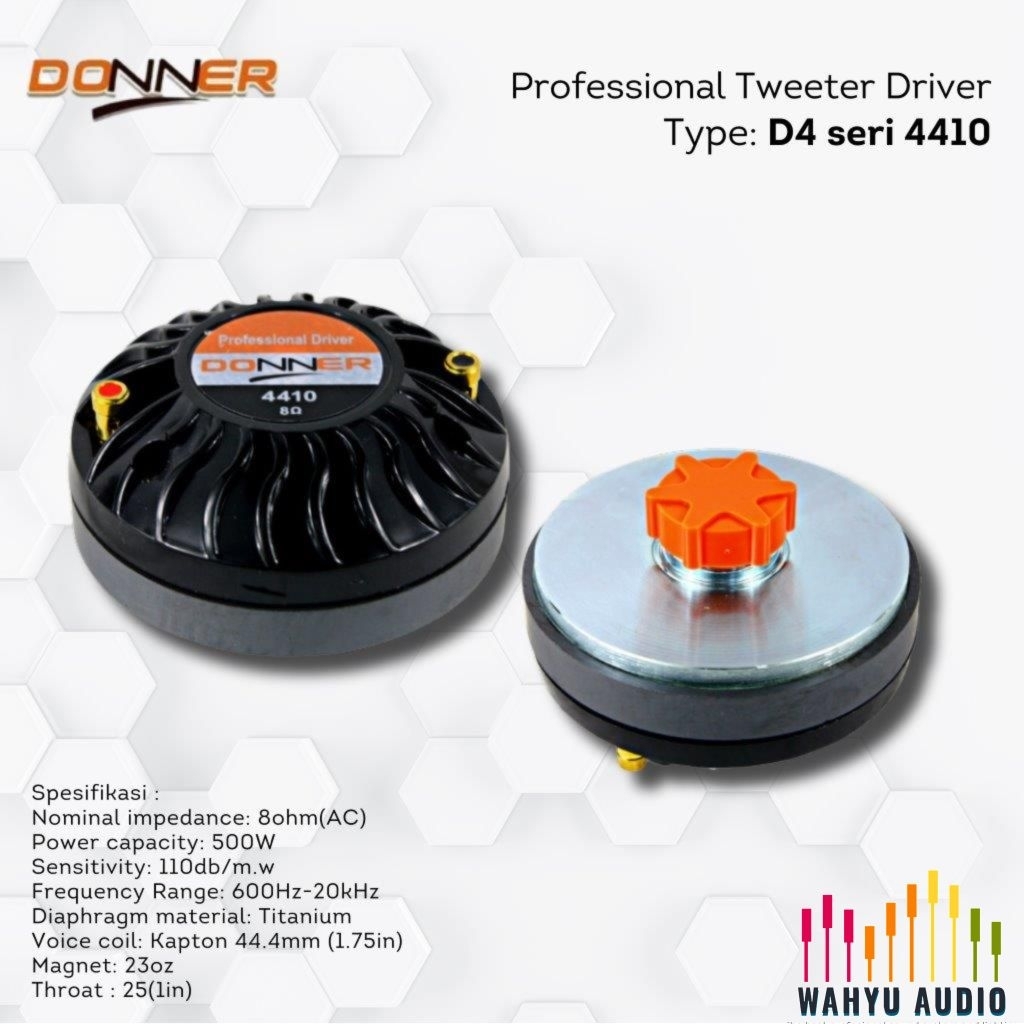 TWEETER D4 DONNER 4410 ORIGINAL DRIVER TWEETER