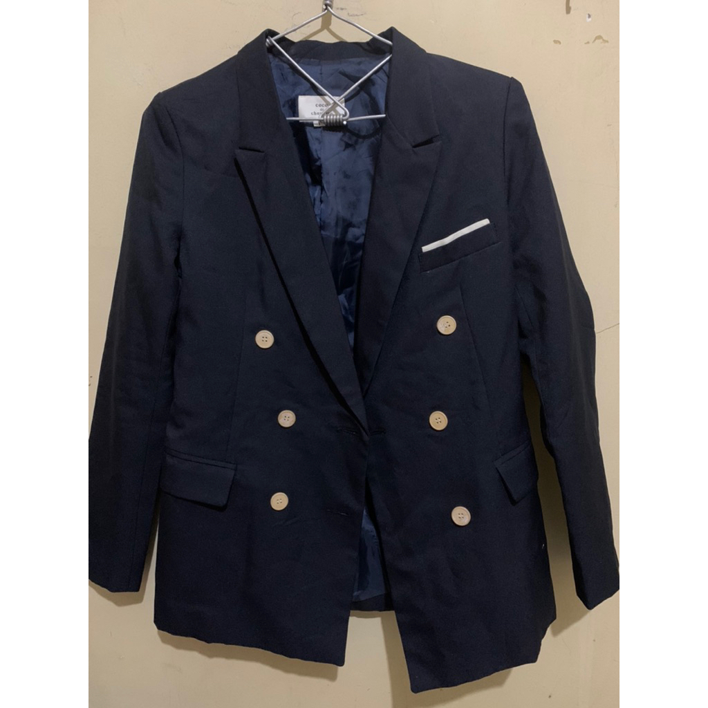 PRELOVED - JAS/BLAZER FORMAL NAVY WANITA