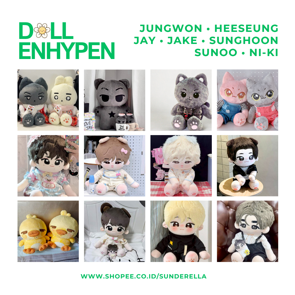 ENHYPEN Doll JUNGWON HEESEUNG JAY JAKE SUNGHOON SUNOO NI-KI Human Animal Normal Starfish [ 10cm / 20