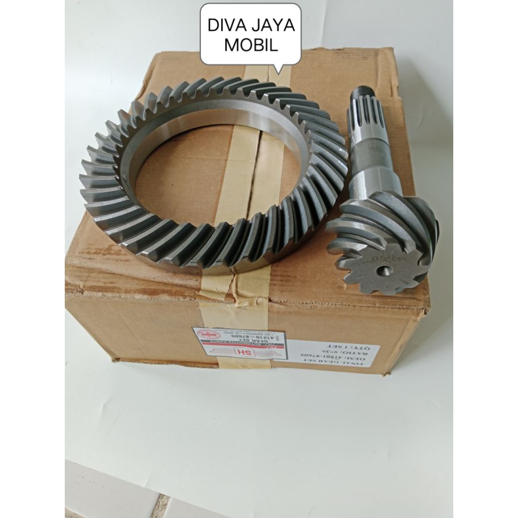 FINAL GEAR SET GIGI GARDAN 9X39 MOBIL TAFT GT F70 HILINE F50 BADAK KEBO 41201-87605 MREK SH BARU