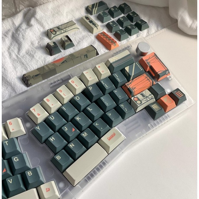 Keycaps FKKeys Japan Street Silhouette Cherry Profile PBT Dye Sub