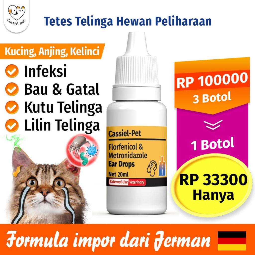 Telinga Kucing Anti Peradangan Saluran Telinga Anti Earmites Conge Gatal Dan Infeksi Obat Pembersih 
