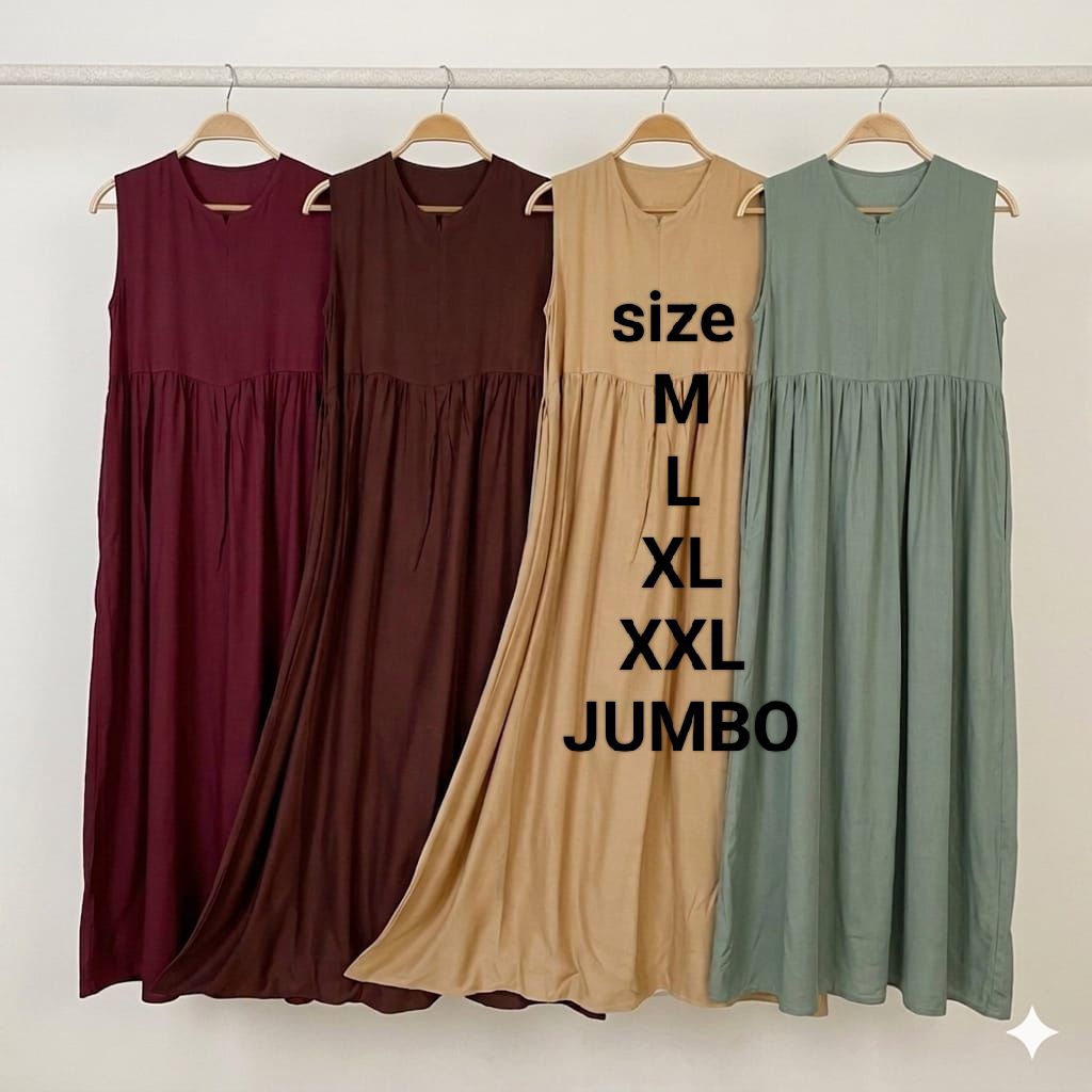 INNER SLEVELES DALAMAN GAMIS RAYON//GAMIS TANPA LENGAN BUSUI