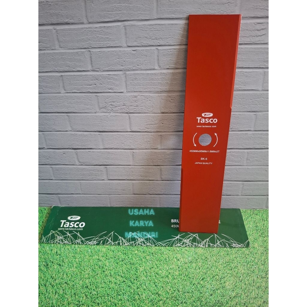 TASCO pisau potong rumput 450x90 pisau mesin potong rumput tasco panjang 450mm x 90mm