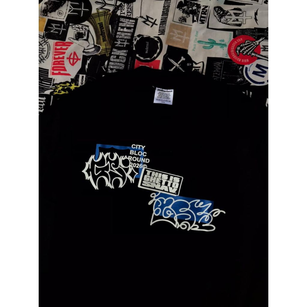 T-shirt GHETTO SLAM + SNAV "RAW TYPE"