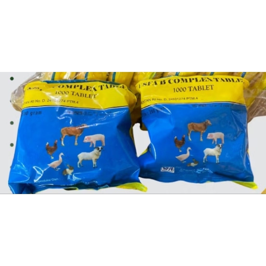 Usfa b complex Tablets vitamin hewan