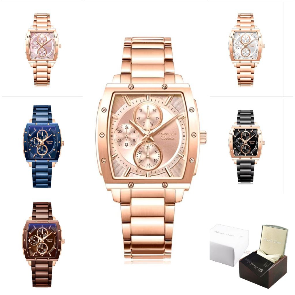 AC6376BF Jam Tangan Wanita Alexandre Christie AC 6376 Original