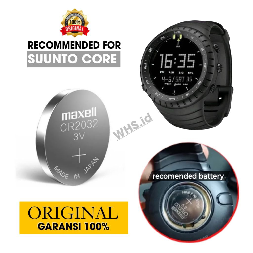 Baterai Jam Tangan SUUNTO CORE Original